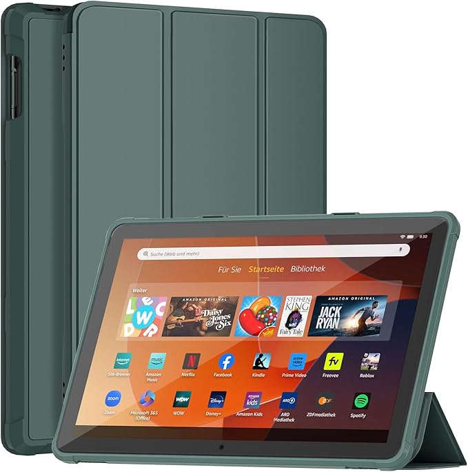 DJ&ampRPPQ Tablet Protective Case with Auto Wake/Sleep Dark Green
