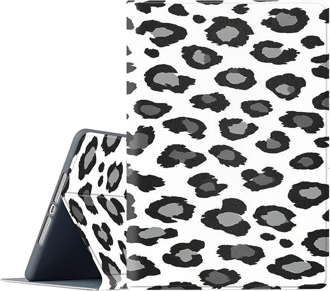 Black and white Leopard Print
