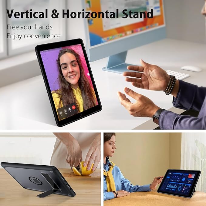 GUAGUA for iPad 6th/5th Generation Case 9.7 Inch (2018/2017) Magnetic Cases with Invisible Portrait/Landscape Stand Protective Kickstand Case for iPad 9.7 Inch 2018 (6th Gen) / 2017 (5th Gen) Black