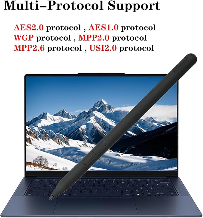 Stylus Yoga Pen for Lenovo Yoga Pen (4X81Q95846)Yoga Stylus (WE05/ US501/US502) for Lenovo Yoga 6/7i/9i/Book 9i ThinkPad P/X1 Series ThinkBook Chrome3/5 SeriesIdeaPad Flex Series -Black