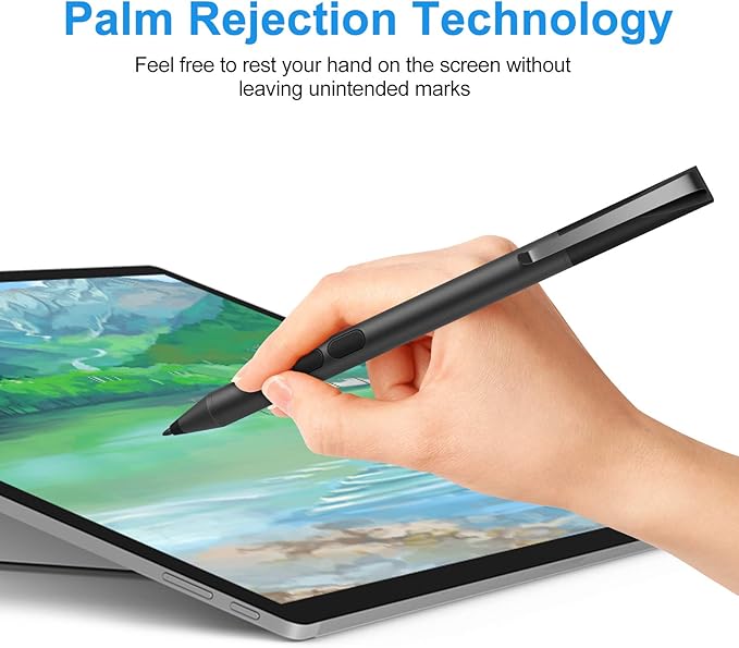 Pen for HP Omnibook Digital Stylus Pen for HP Envy Pavilion Spectre x360 Touchscreen Laptop with MPP 1.51 Palm Rejection 1024 Pressure 2500H Working Time 2 Button