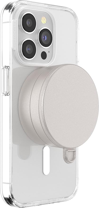 PopSockets Magnetic Suction Phone Mount Surface Mount for MagSafe White - Metallic Horchata