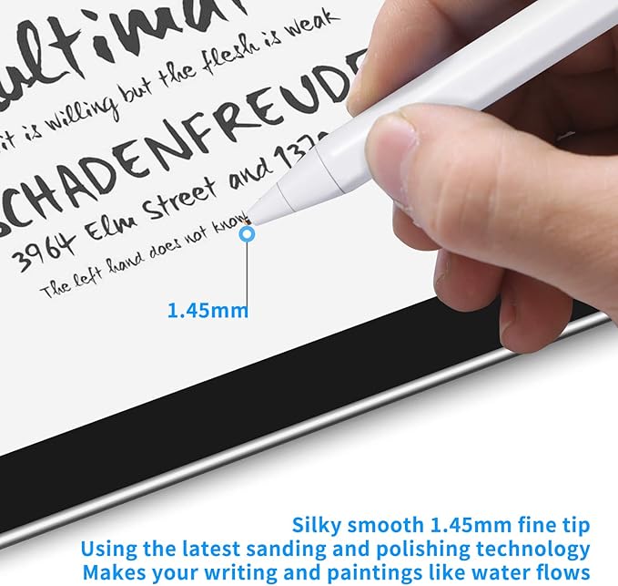 Stylus Pens for Samsung Galaxy Tab A9+/A8/A7 Pencil Evach Capacitive High Sensitivity Digital Pencil with 1.5mm Ultra Fine Tip Stylus Pencil for Samsung Galaxy Tab A9+/A8/A7 Pen White