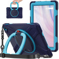 All-New Fire HD 10 &amp Fire HD 10 Kids Pro Tablet Case (13th Gen 2023 Release)Heavy Sturdy Shockproof Kids CaseRotating Stand/Carrying Strap (Navy Blue+Blue)