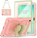 Cover for Samsung Galaxy Tab A11+ Plus/A9+ Plus Case with Screen Protector Galaxy Tab A11+/A9+ 11 inch 2025/2023 Released with Butterfly Stand Shoulder Strap Shockproof case for Kids Girl