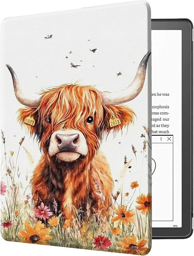 Floral Highland Cow