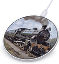 Steam Locomotive Train Wireless Charger Fast Wireless Charging Pad with USB Cable 10W Anti-Slip Magnetic Wireless Charger Portable Slim Charger Puck Travel Charging Station