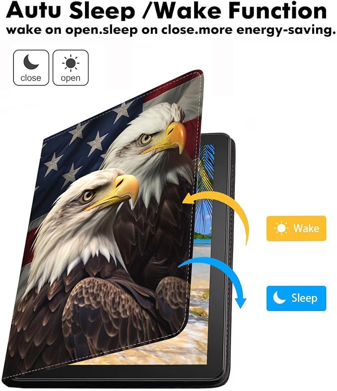 American Flag Patriotic Bald Eagle