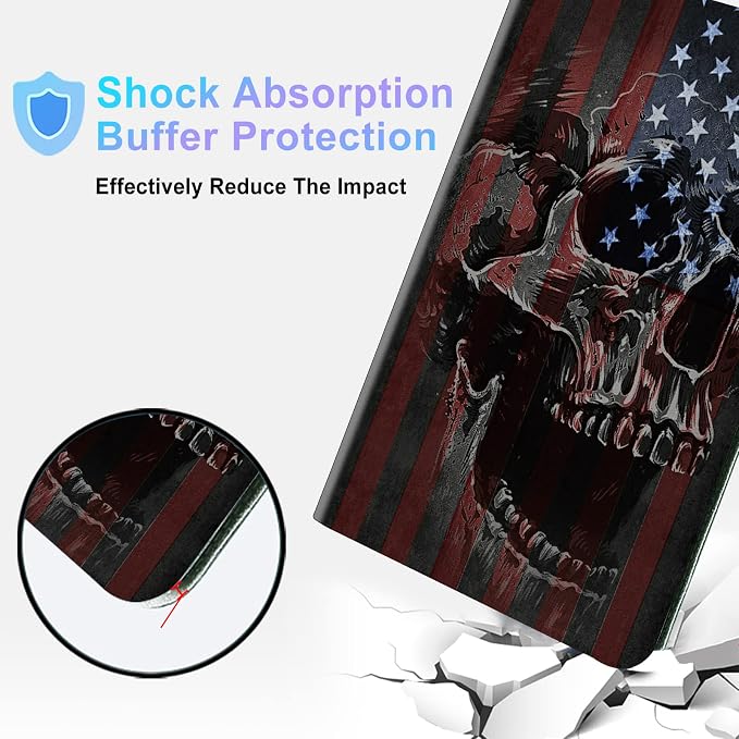 American Flag and Skull