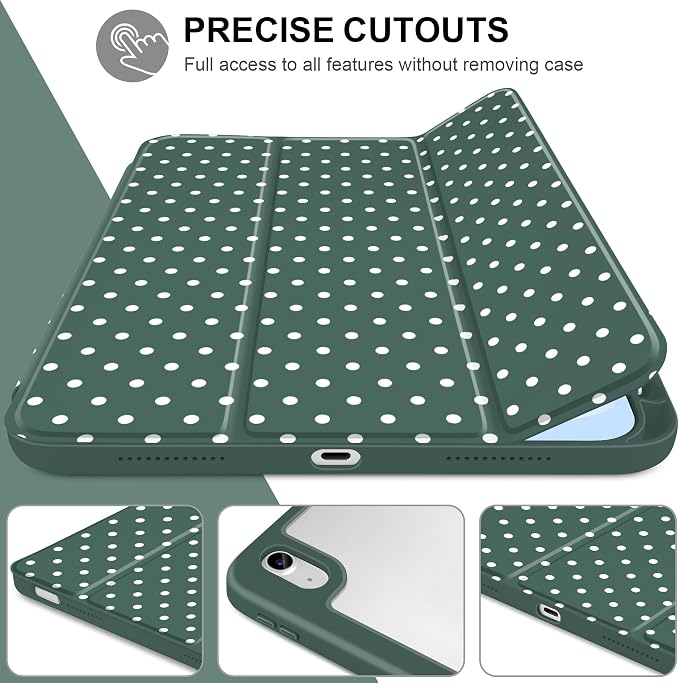 Forest Green polka