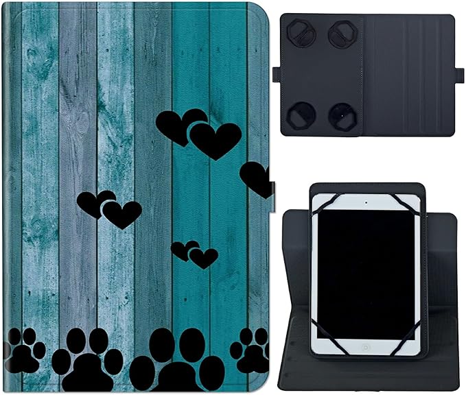 Black Dog Paw on Wood