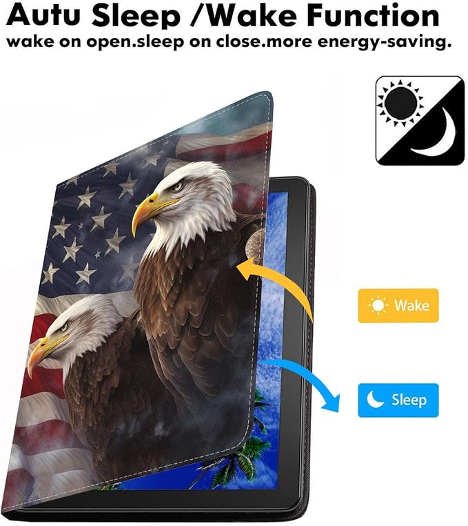 Patriotic American Flag Bald Eagle