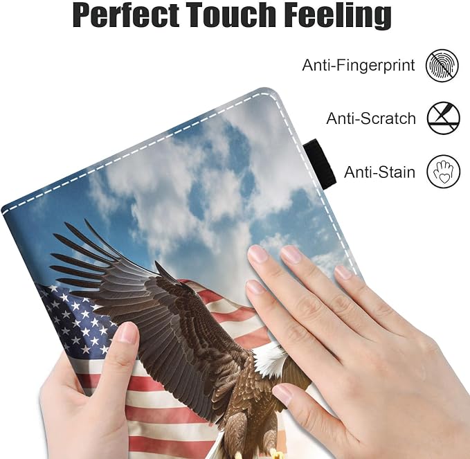 Patriotic Bald Eagle American Flag