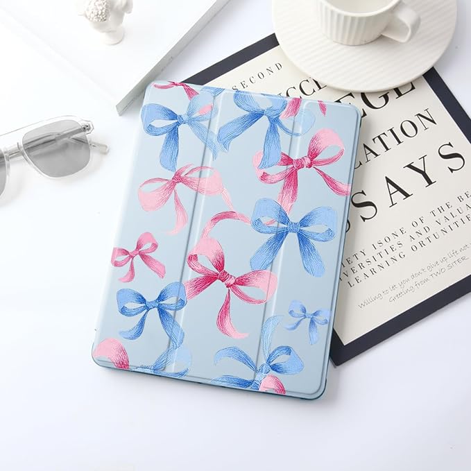 L-Pink Blue Bows