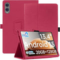 Case for TECLAST T65 Tablet 13.4inchNOUKAJU Tablet Protection CoverFolding Stand with Pencil Holder and Wrist StrapDrop-ResistantProtection Case for TECLAST T65(Red)