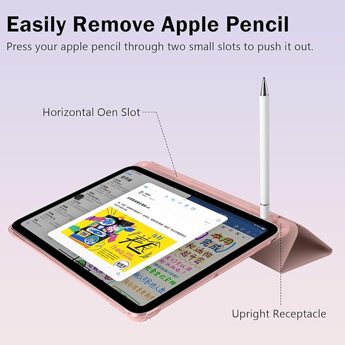 Cute Cowgirl Boots for iPad Pro 12.9 Inch Case 5th/6th Generation 2022/2021/2020 with Pencil Holder Auto Sleep/Wake Pink Leather Soft TPU Back Cover