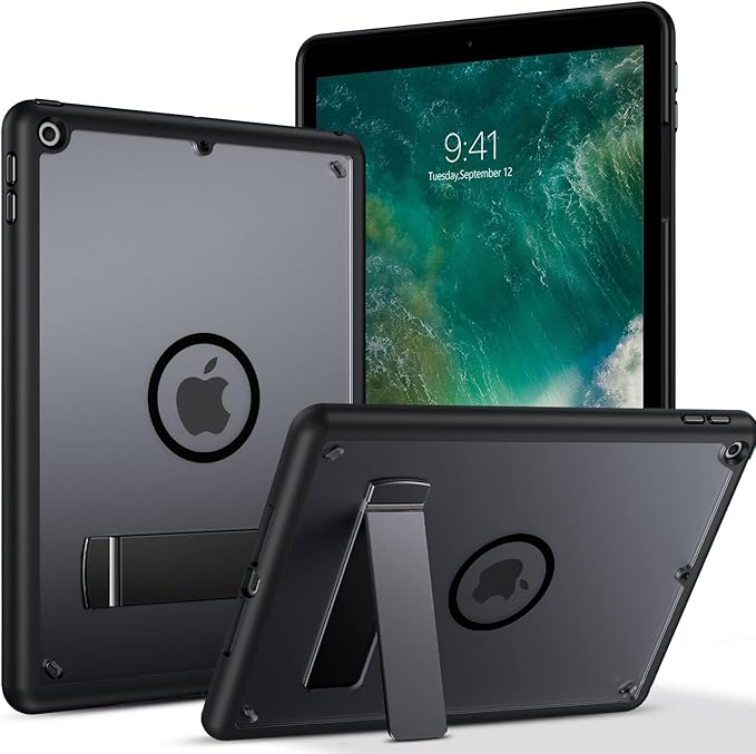 GUAGUA for iPad 6th/5th Generation Case 9.7 Inch (2018/2017) Magnetic Cases with Invisible Portrait/Landscape Stand Protective Kickstand Case for iPad 9.7 Inch 2018 (6th Gen) / 2017 (5th Gen) Black
