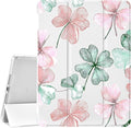 JOYLAND Flower Case for iPad 10th Generation Case 10.9 inch/iPad (A16) 11th Generation 11 Inch 2025 with Pencil Holder-Trifold Stand Protective Cover with Soft TPU BackWhite