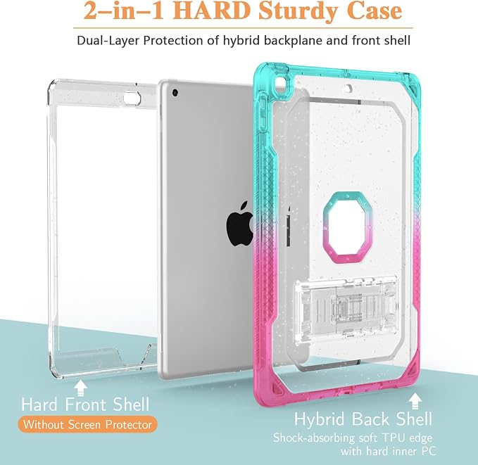 #07 CLEAR PINK TO TEAL