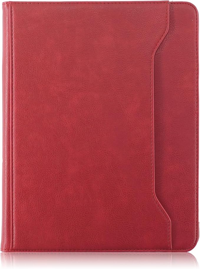 Case Compatible with Apple iPad Air 11-inch(M2) 2024/iPad Air 4/5th 2020/2022 10.9 Tablet PU Leather Business Cover for ipad Air5 /Air4/Pro 360 Rotating Cases Auto Wake/SleepRed