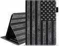 Case for All-New Kindle Fire HD 10/Fire HD 10 Plus Tablet 10.1 inch (11th Generation 2021 Released) - Slim PU Leather Cover with Auto Sleep Wake - American Flag