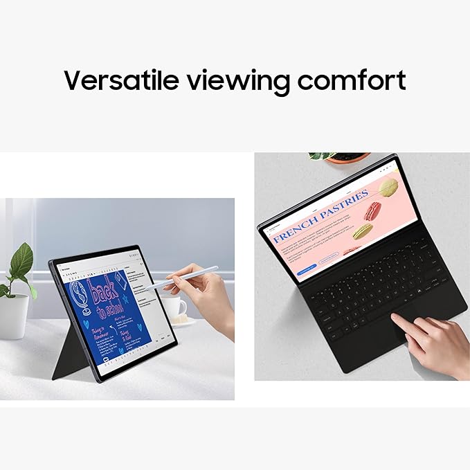 SAMSUNG Galaxy Tab S10+ Book Cover Keyboard AI Key Detachable Platform PC-Like Experience Adjustable Viewing Angles Wireless Keyboard Sharing US Version Black