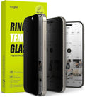 Ringke Privacy Glass [Feel Better in Public] Compatible with iPhone 15 Pro Max Screen Protector Easy to Install Case Friendly Tempered Glass Anti-spy Privacy Screen Protector with Installation Tool