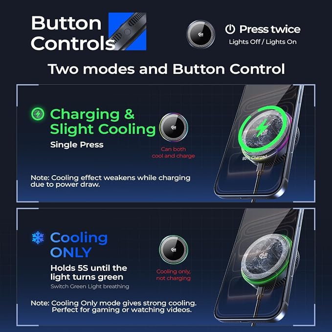 45W Adapter+Cooling Charging Pad