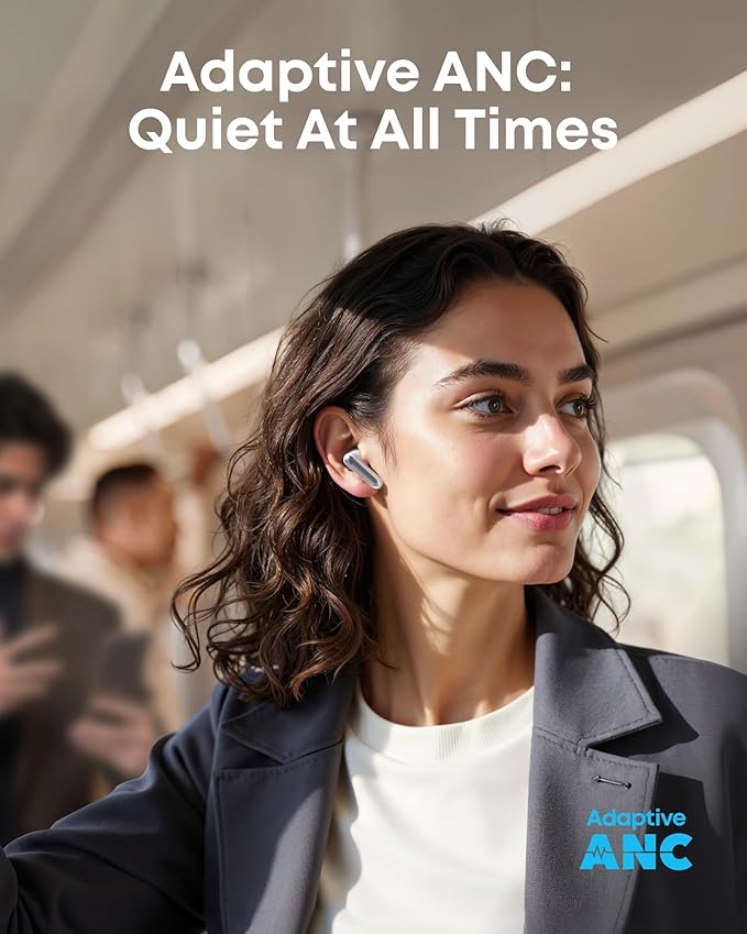 Soundcore P41i by Anker Adaptive Noise Cancelling Earbuds with Portable Phone Charger Only for USB-C Charging 12H Playtime 192H with Case 6-Mic AI Clear Calls IPX5 Wireless Bluetooth Earbuds