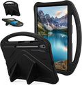 for Samsung Galaxy Tab S10 FE+ Plus Case 13.1 inch 2025 Kids EVA Shockproof Cover with Stand Handle (Black)