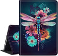 Case for All-New Amazon Fire HD 10 Tablet (13th Generation 2023 Release)Slim PU Leather Smart Cases Covers with Auto Wake/Sleep for Amazon Kindle Fire 10.1 inch TabletBeautiful Dragonfly