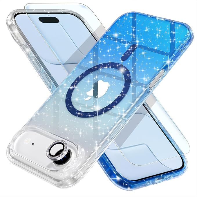 Glitter Clear/Blue