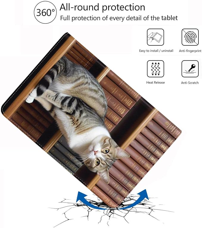 Cat On Bookshelf
