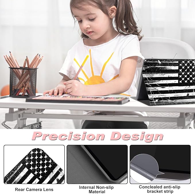 Black White American Flag -1896