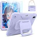 KCJ for iPad Air 11 Inch Case M3 2025 7th Generation &amp M2 2024 6th Generation with Tempered Glass Screen ProtectorRugged Protective Case with Folding Stand/Pencil Holder/Shoulder Strap