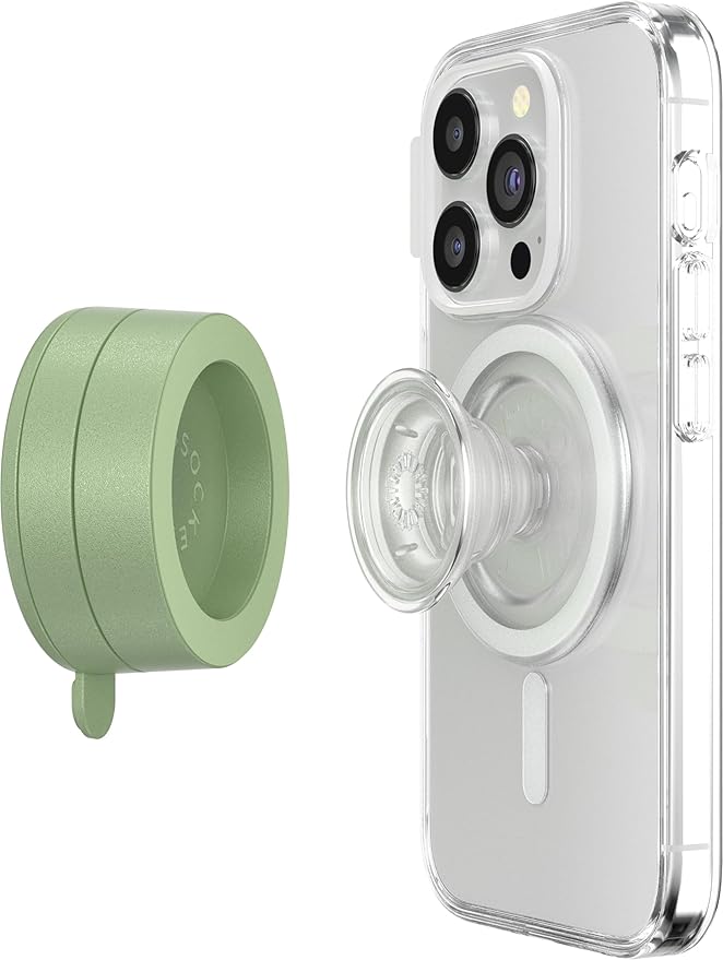 PopSockets Multi-Surface Suction Phone Mount Detachable Surface Mount Phone Stand Compatible with MagSafe® - Eucalyptus