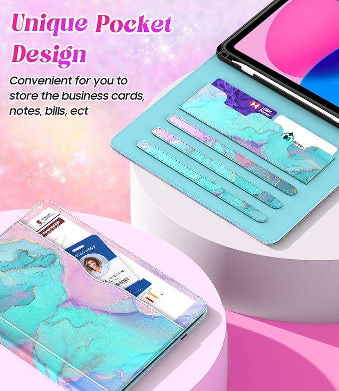 Marble Teal Pink