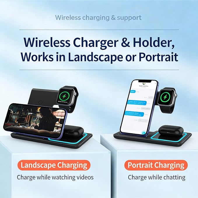 Multifunctional Wireless Charger X455 Black