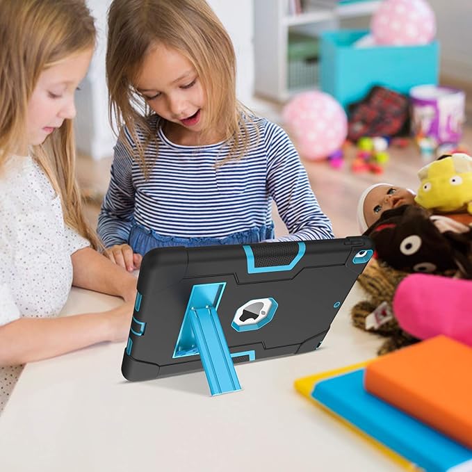 BENTOBEN for iPad Air 3 10.5 2019 Case iPad Pro 10.5 2017 Case 3 Layers Heavy Duty Rugged Shockproof Kickstand Protective Tablet Case Cover for iPad Air 3rd Gen/iPad Pro 10.5 Inch Blue/Black