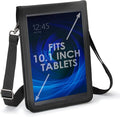 USA GEAR Tablet Case Protective Carry Cover - T10 Tablet Case Travel Bag with Open Front Design and Adjustable Shoulder Carrying Strap Compatible with 10.5-inch iPad Pro and More 10 inch Tab (Black)