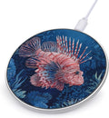 Lionfish in Deep Sea Fast Portable Charger 10W Funny Graphic Phone Charging Pad with USB Cable