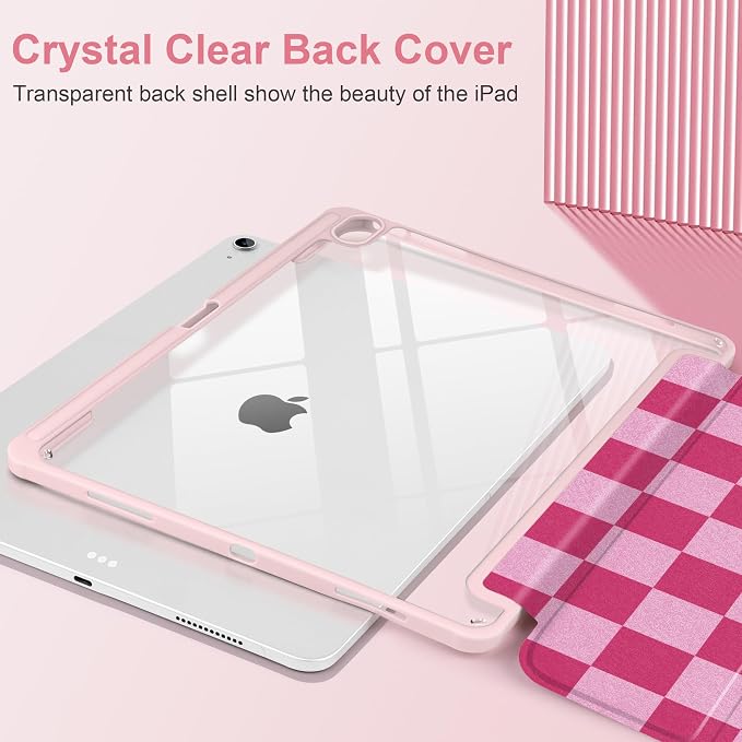 Rose & Light Pink Checkerboard