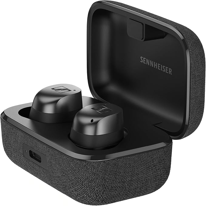 Sennheiser Momentum True Wireless 4 Smart Earbuds with Bluetooth 5.4 Crystal-Clear Sound Comfortable Design 30-Hour Battery Life Adaptive ANC LE Audio and Auracast - Black Graphite