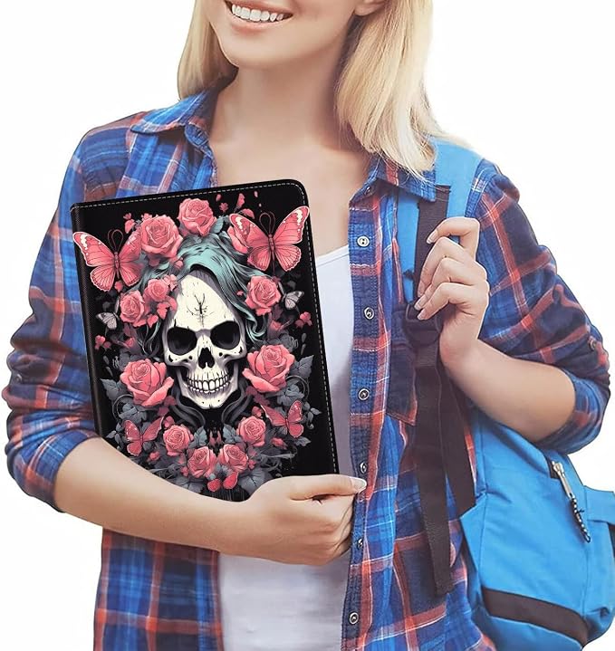Skull Butterfly Roses