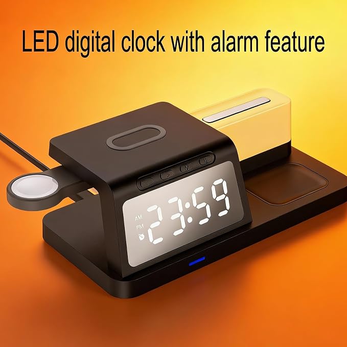 Multifunctional Alarm Clock Ht309 Black