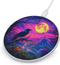 Crow Print Wireless Charger Anti-Slip Wireless Charging Pad Slim Charger Mat for Men Women