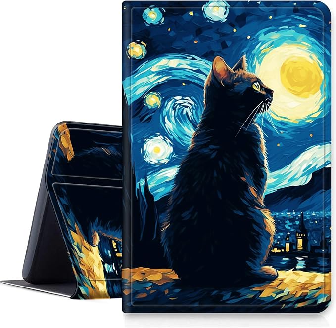 Cat On Starry Night