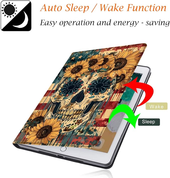 Sunflower Sugar Skull Flag