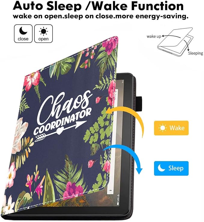Chaos Coordinator Quotes Colored Floral Wreath Print