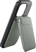 Peak Design Mobile Stand Wallet Sage Slim Profile On-Demand Stand Weatherproof Nylon Fabric Connects to Mobile Cases MagSafe Compatible for iPhone Samsung and Google Phones